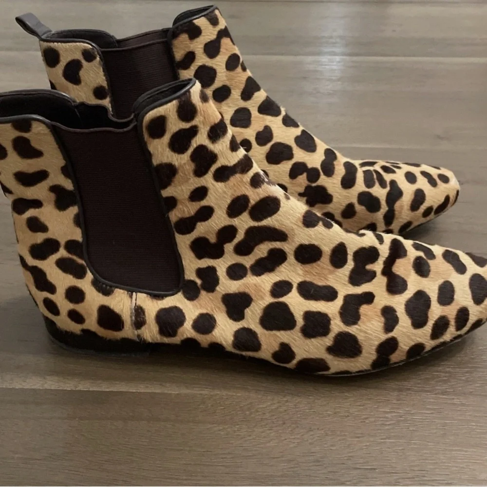 Tory Burch Leopard Print Ankle Booties - Picture 2 of 7